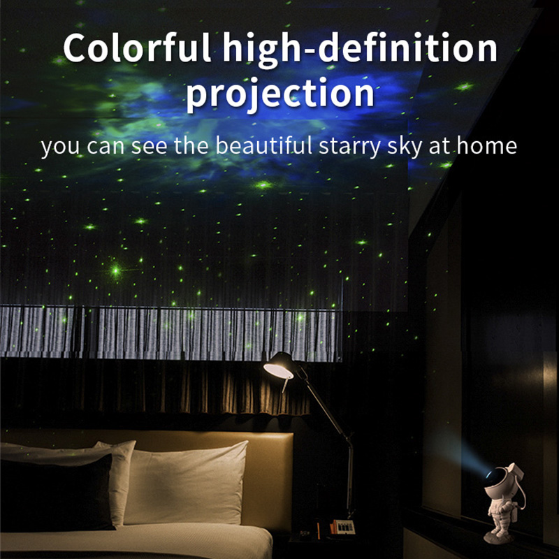 Galakse stjerne projektor stjernehimmel natlys astronaut lampe hjem værelse indretning dekoration soveværelse dekorative armaturer