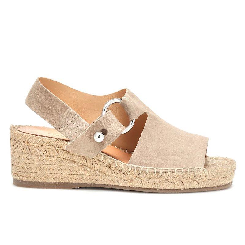 Kiler sko kvinder platform sandaler sommer højhælede ruskind espadrille sandaler chaussures femme sandaler sandalia feminina: Beige / 42