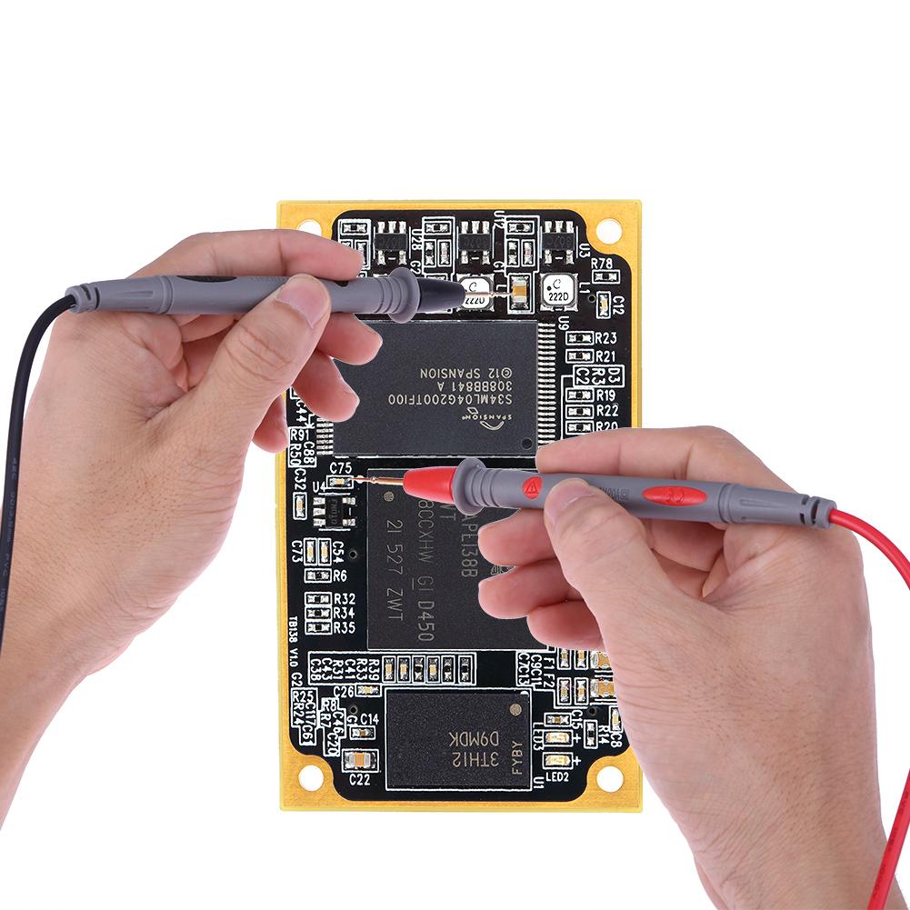 2 st universal digital multimeter bly sond tråd 1000v 20a amperemeter testsladd praktisk multimeter test penna +2 st krokodilklämma