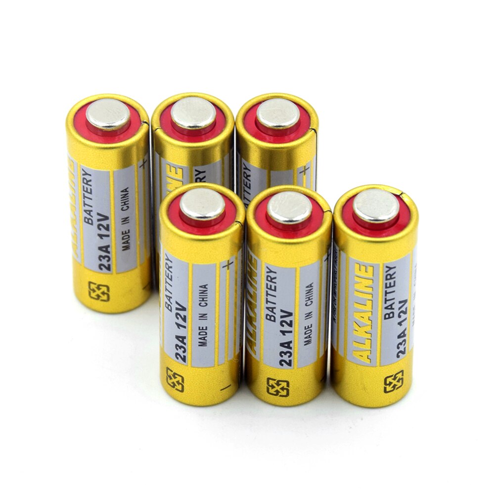 YCDC 12V pile alcaline 23A 23GA MS21 A23 E23A V23GA pour télécommande sonnette Original: 6 PCS