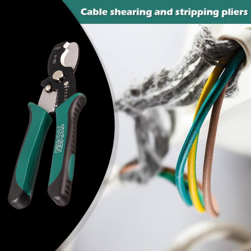 Multifunctionele Crimper Kabel Cutter Wire Strippen Tool Krimptang Draad Kabel Stripper Lente Krimptang Tang