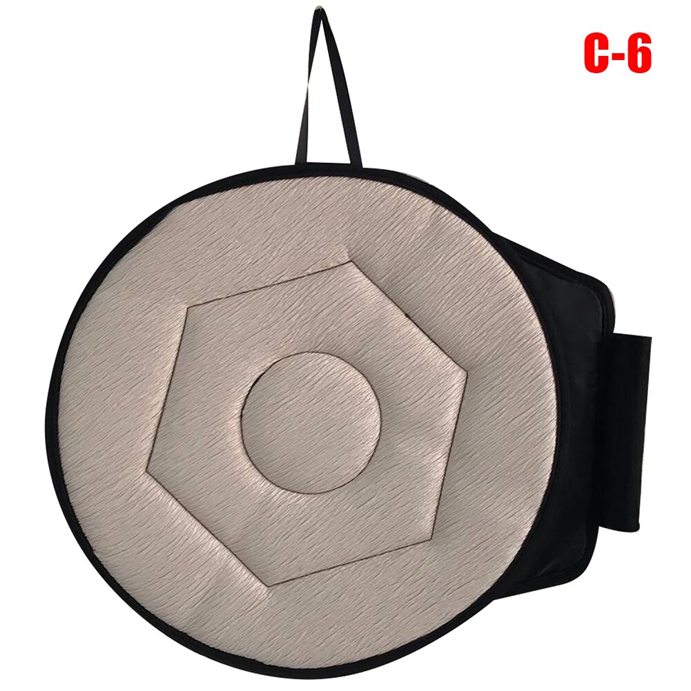 360 Degree Rotate Swiveling Car Seat Cushion Easy In Out Soft Seat Pad 2019ing: Beige C-6