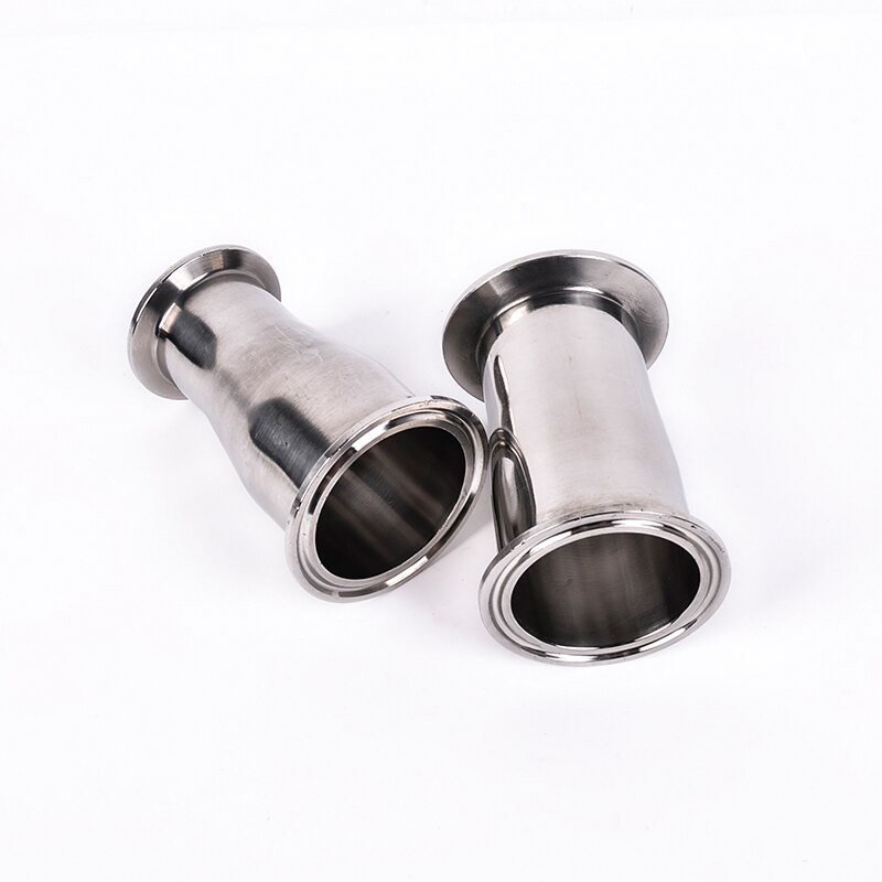 OD(19 25 32 38 45 51 6376 89 102 108MM) 1.5 "2" 2.5 "3" 4 "304 réducteur de tuyau en acier inoxydable triple pince réducteur de virole adaptateur