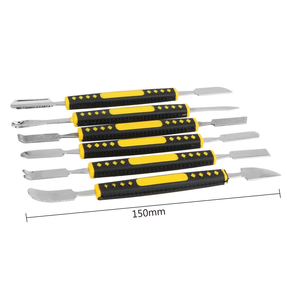 NICEYARD For Mobile Phone Notebook Crowbar Hand Tools Sets Prying Opening Repair Tool Kit Dual Heads Metal Spudger 6Pcs/Set