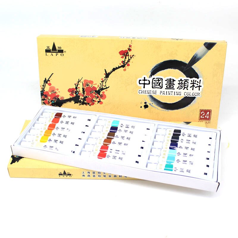 12/18/24 Kleuren 5/12Ml Chinese Schilderen Pigment Set Buis Aquarel Verf Set Voor Chinese Schilderkunst Inkt voor Kunstenaar Art Supplies