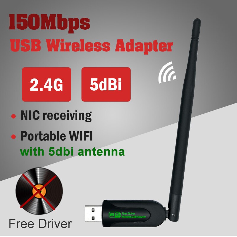 Usb laptop wifi adapter ethernet lan draadloze 802.11n laptop dongle kaart antena adaptador 2.4g 5ghz wi-fi ontvanger wifi 5g mbps: Default Title