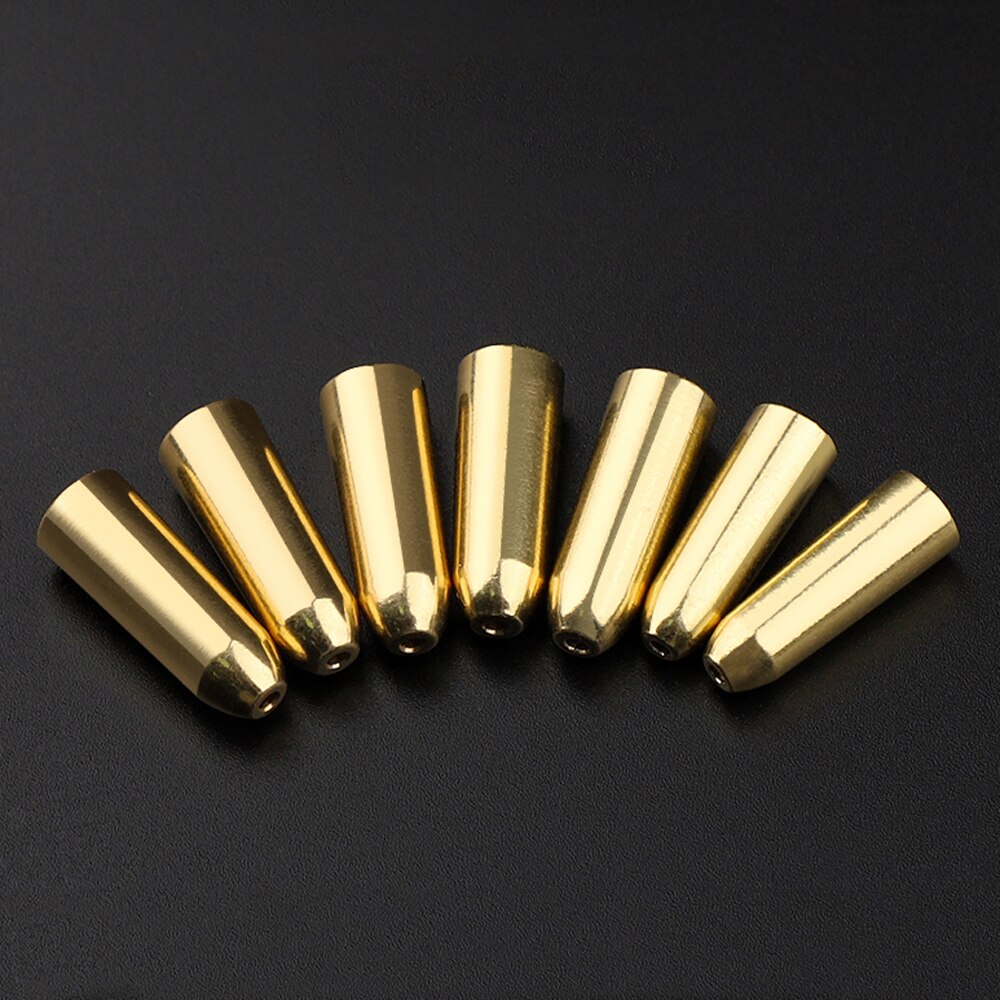 50pcs Weight Assorted Copper Lead Sinkers Kit 3.5/5/7/10g Bullet Shape Weights Fishing Tackle Bullet Sinker Combo Set