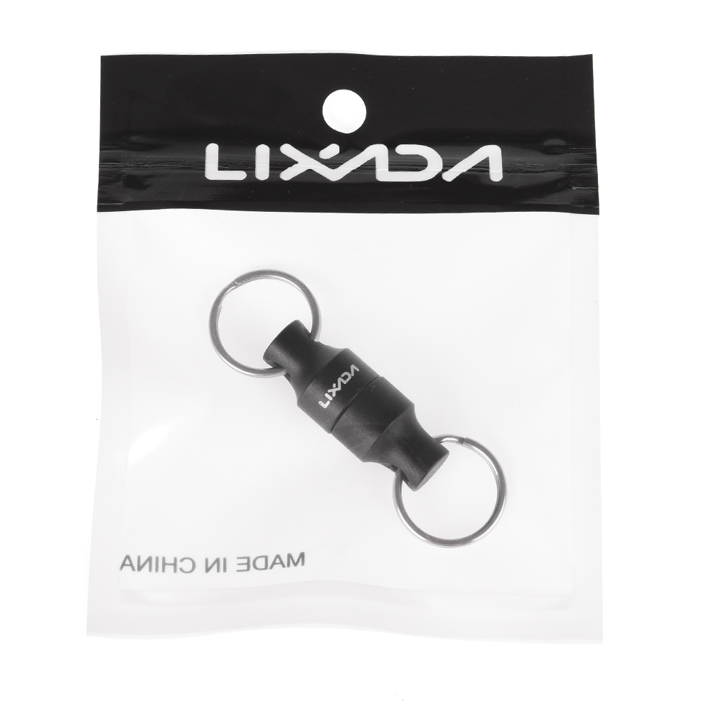 Lixada Magnetic Holder Fly Fishing Magnetic Net Release Holder Keeper Magnet Clip Landing Net Connector Black 36 * 13.5mm