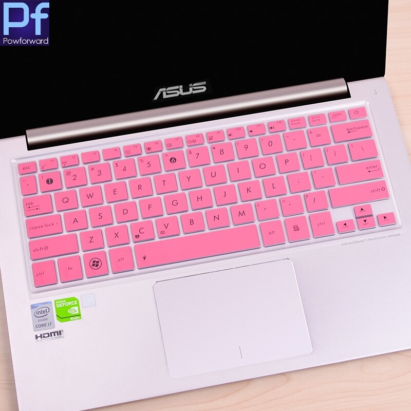Silicone Keyboard Cover Protector for ASUS ZenBook UX300 UX300U UX300UA UX310 UX330 UX330U UX330UA UX330C UX305FA 13.3 Inch: pink