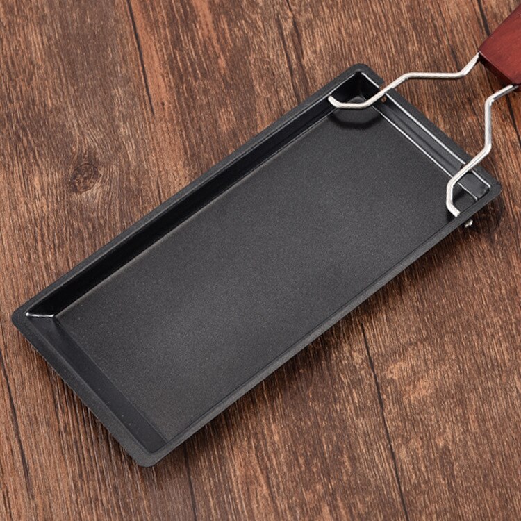 Queijo Suíço BEEMSK Torrefadores Prático Gadgets punho De Madeira mini antiaderente assadeira CHURRASCO forno Queijo