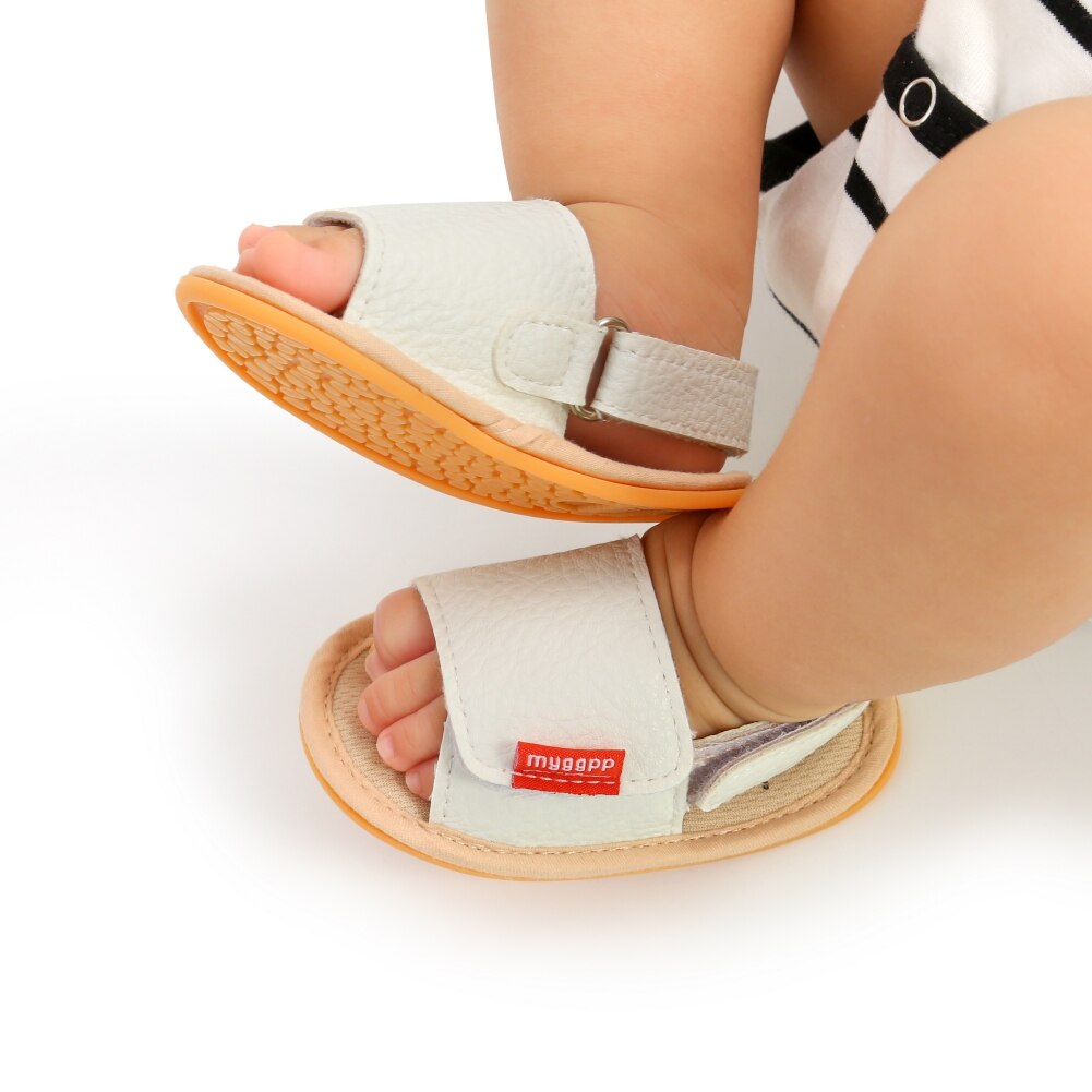 Bobora-zapatos de leopardo informales de cuero PU para verano, sandalias antideslizantes para recién nacido, primeros pasos, 0-18 meses