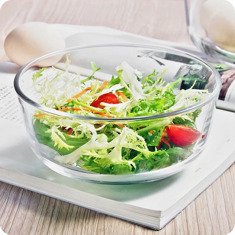 Large High Transparent Glass Bowl Home Dessert Ice Cream Fruit Salad Bowl Wy1116