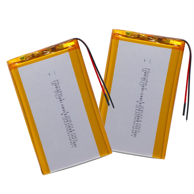 Polymerbatteri 3.7v litiumpolymerbatteri 1260100 12000 mah spelmaskin  mp3 mp4 mp5 litiumbatteri gps-navigator
