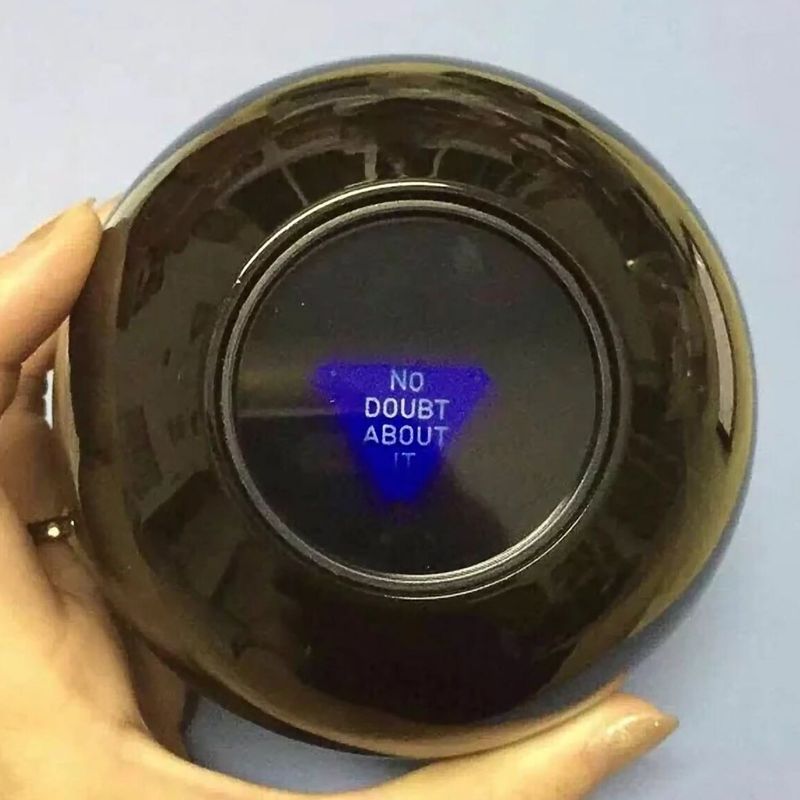 Schwarz 8 Vorhersagen Magie Ball Party Prop für Kinder Tragbare Spaß Sphärische Spielzeug