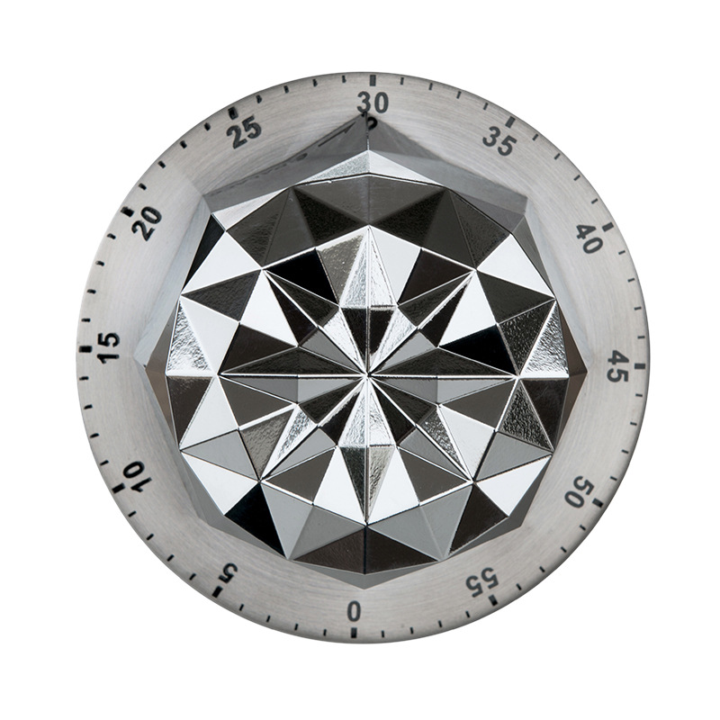 Mechanische Timer Rvs Bloem Countdown Multifunctionele Learning Creatieve Timer Magnetische Keuken Herinnering Wekker