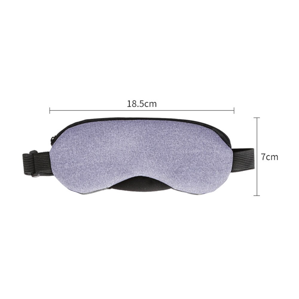 Mascarilla eléctrica con calor para los ojos, máscara para los ojos calentada, USB, con bolsa de hielo, lavanda, Herbal, con Control de tiempo y temperatura