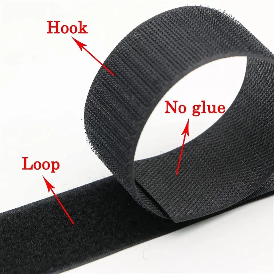 5 Meter NäHenne berühren Verschluss Nicht klebendes Klettverschlussband Magie Nylon Stoffband zum AufnäHenne Zubehör DIY Handwerk