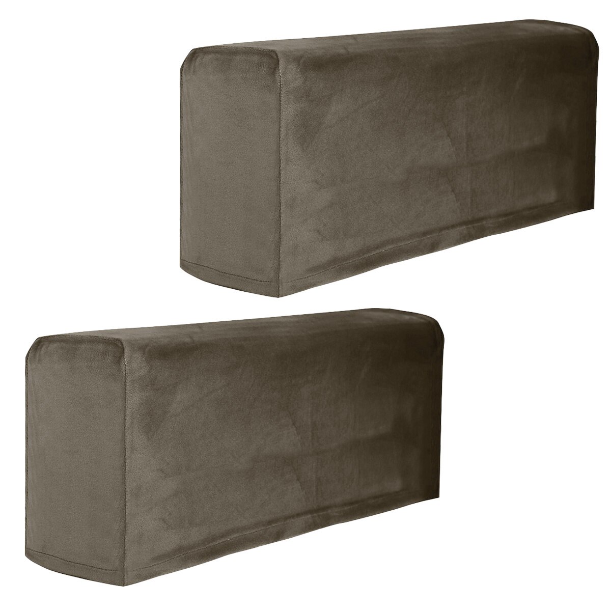 2Pcs Sofa Armsteun Cover Armsteun Beschermende Doek Elastische Cover Sofa Armsteun Handdoek Armsteun Protector Voor Thuis: Khaki