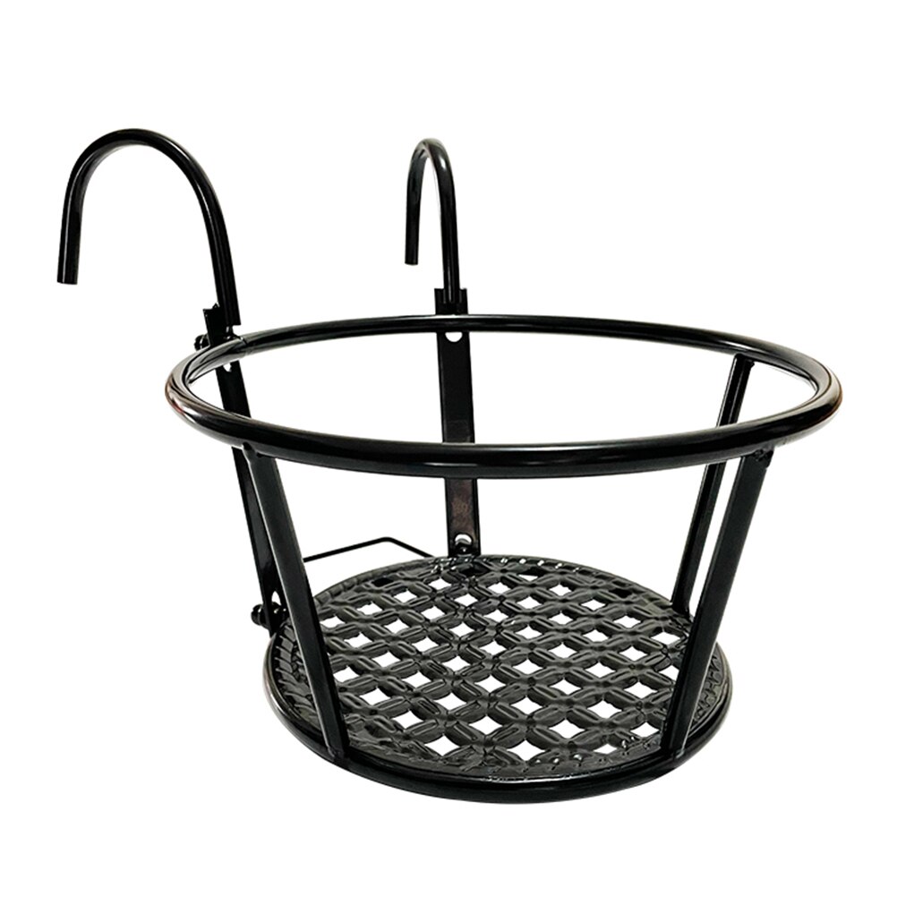 2Pcs Decorative Railing Planters Detachable Hanging Planters Metal Balcony Planters