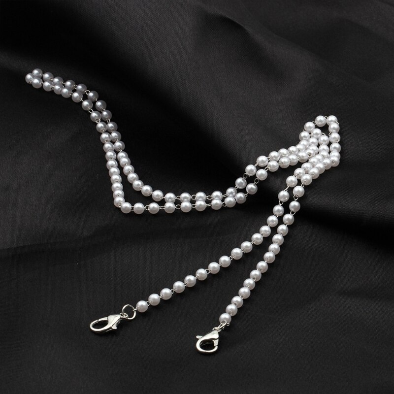 Beaded smykker maske lanyard ledning krystal perle briller holder kæde halskæde