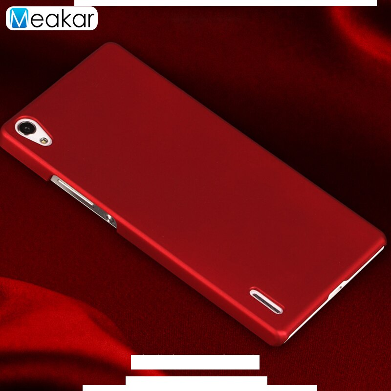 Capa de plástico fosco coque 5.0for huawei p7 caso para huawei ascend p7 dupla P7-L10 P7-L00 P7-L05 telefone volta coque capa caso