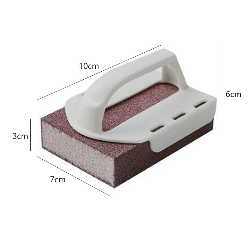 Magiczna gąbka karborundowa melamina gąbka szmerglowa szczotka robić usuwania rdzy patelnia odkamienianie czyścik przyrząd kuchenny: 1 x Sponge x uchwyt