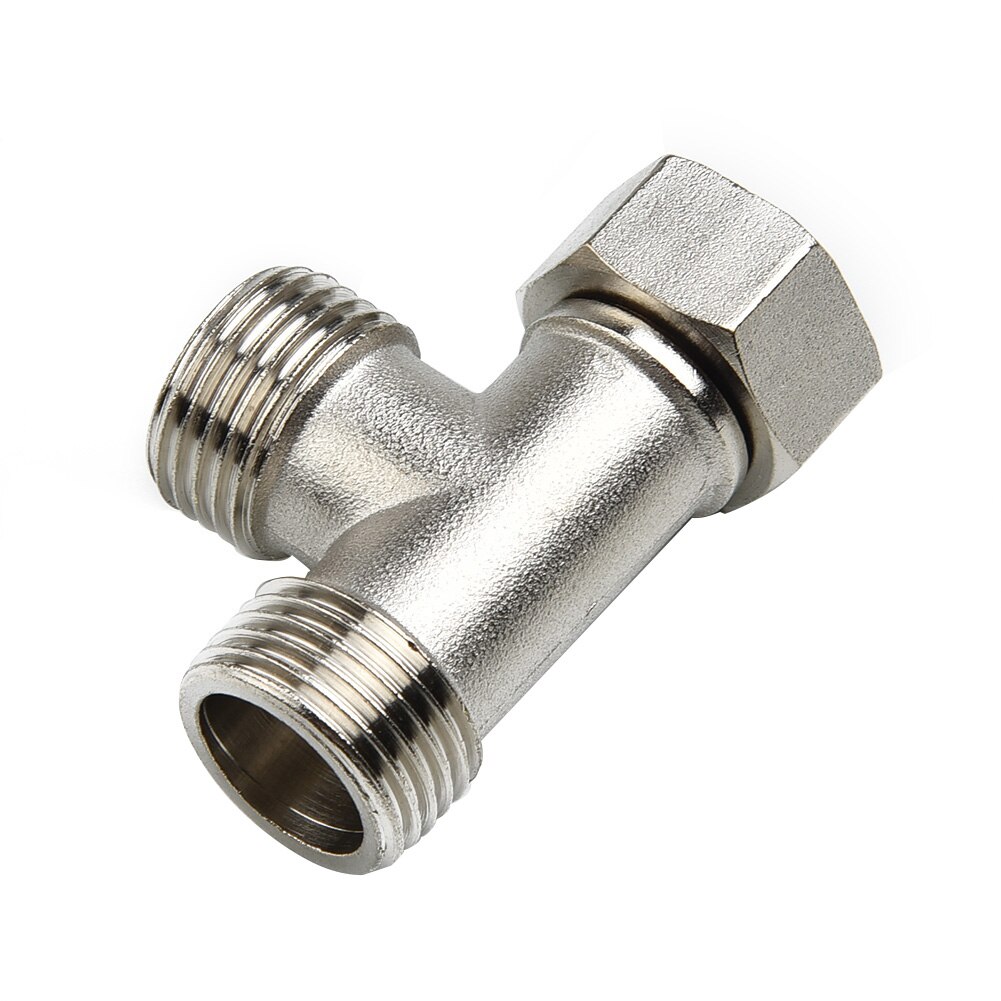 Toalett kobber vannutskiller omlederventil dusj tee t adapter  g1/2 &quot; t-ventil til badekar bidet sprøyte dusj dårlig tilgang