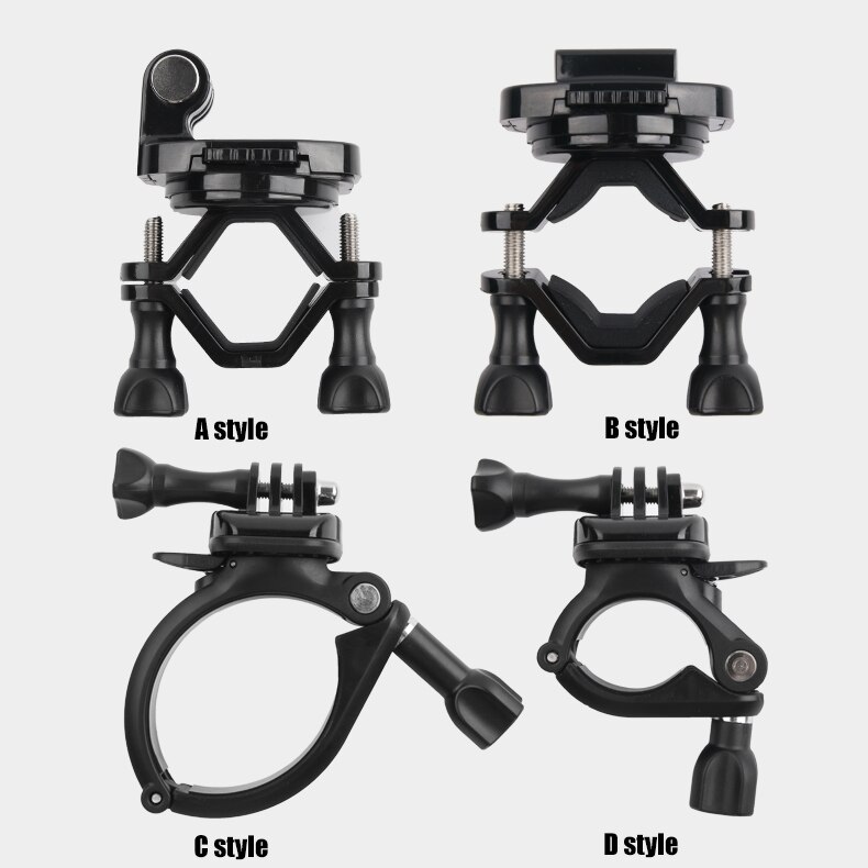 Rotatable Bike Bicycle Handlebar Mount Holder Adapter Motorbike Clip Support Bracket for Gopro Hero 10 9 8 7 6 5 4 3+ 3 SJCAM