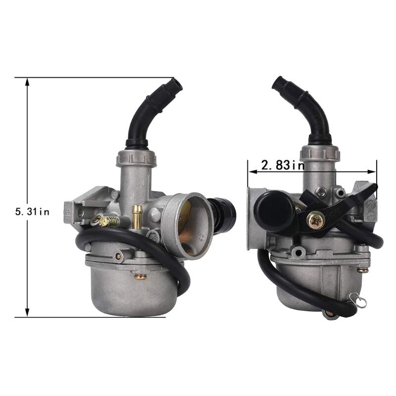 Gaźnik PZ19 z 35MM filtr powietrza dławik kablowy 19mm gaźnik węglowodany dla 50cc 70cc 80cc 90cc 110cc 125cc ATV brud pitbike Taot