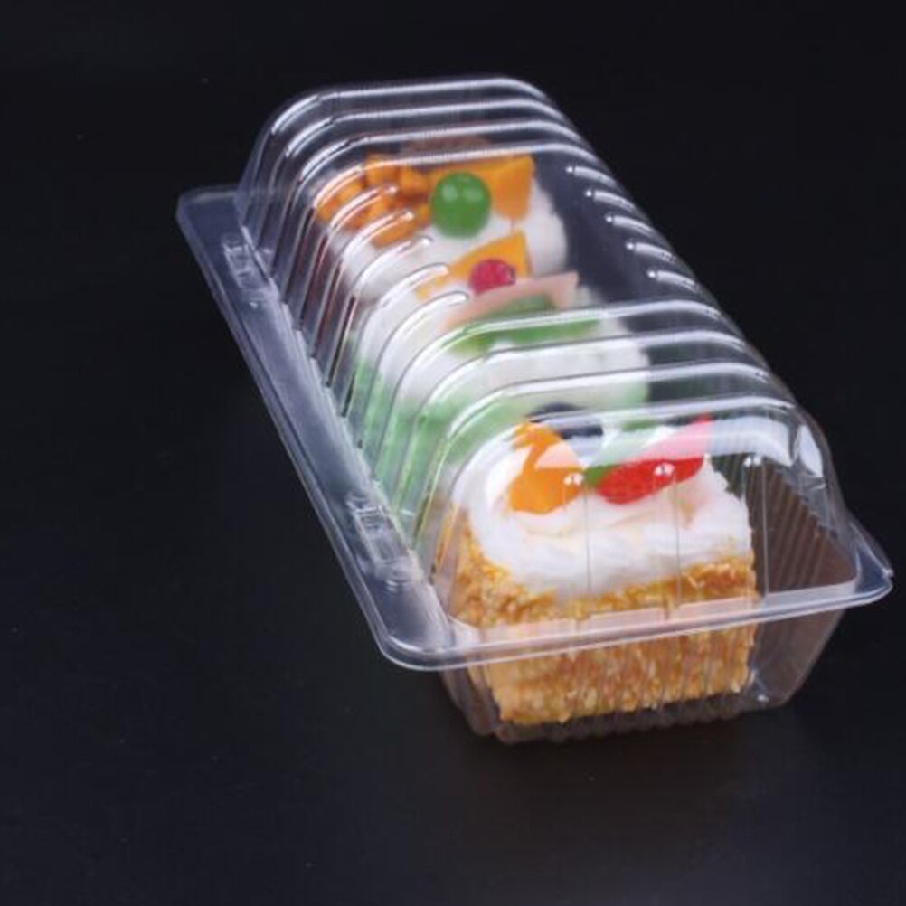 50 stücke Einweg Sushi Nehmen Kasten Tragen aus Kasten Obst Kuchen Brot Verpackung Container Hause Bäckerei Backen gebäck Kasten verpackung Kasten