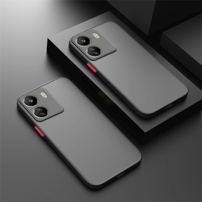 Casos de telefone luxuosos à prova de choque para xiaomi redmi 13c 14c 12 10c 10 9c armadura capa de silicone para redmi 13c 12c 12 14c capa fosca: TELA DE PINTURA / Bege