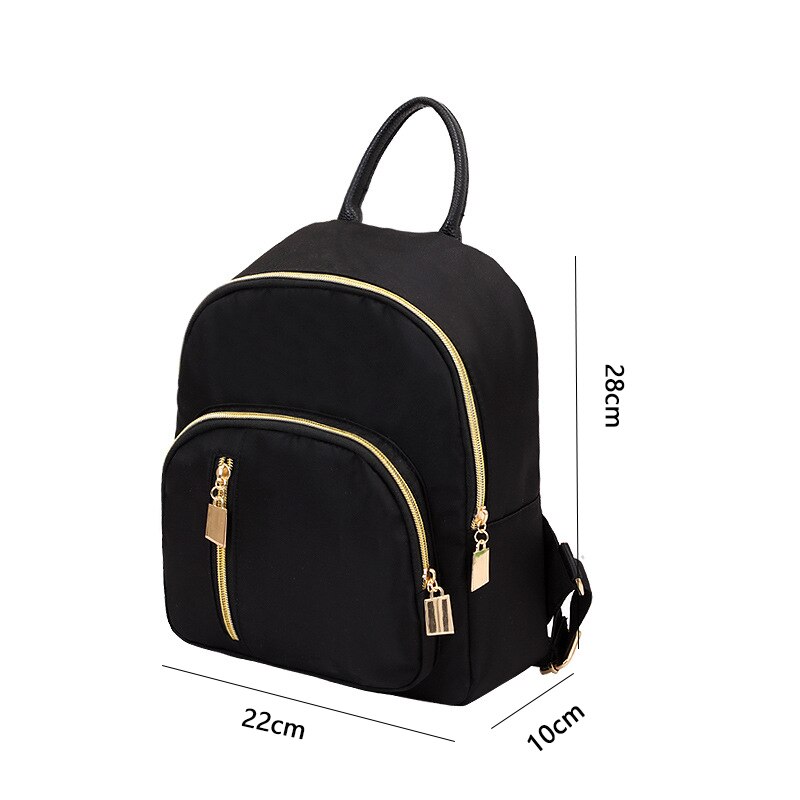 Moda feminina menina pequena mochila de viagem zíper encerramento mochila oxford daypack schoolbag feminino presente da escola das senhoras