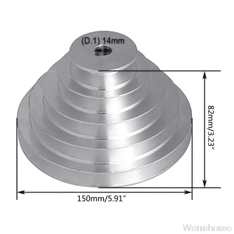 Aluminium et type 5- trins pagodeskivehjul 150mm ydre diameter til v-formet tandrem  s24 20