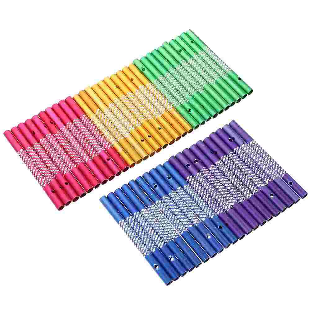 40Pcs DIY Aluminium Pipes Wind Chime Making Materials DIY Wind Chime Pipes for House Children Friends: Default Title