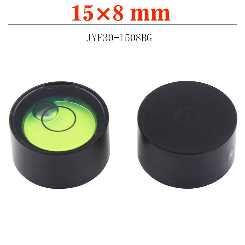 QASE 15*8 mm Round Circular Bullseye Spirit Level Bubble Bubble Leveler Measurement Instrument Magnetic Available: Metal Green