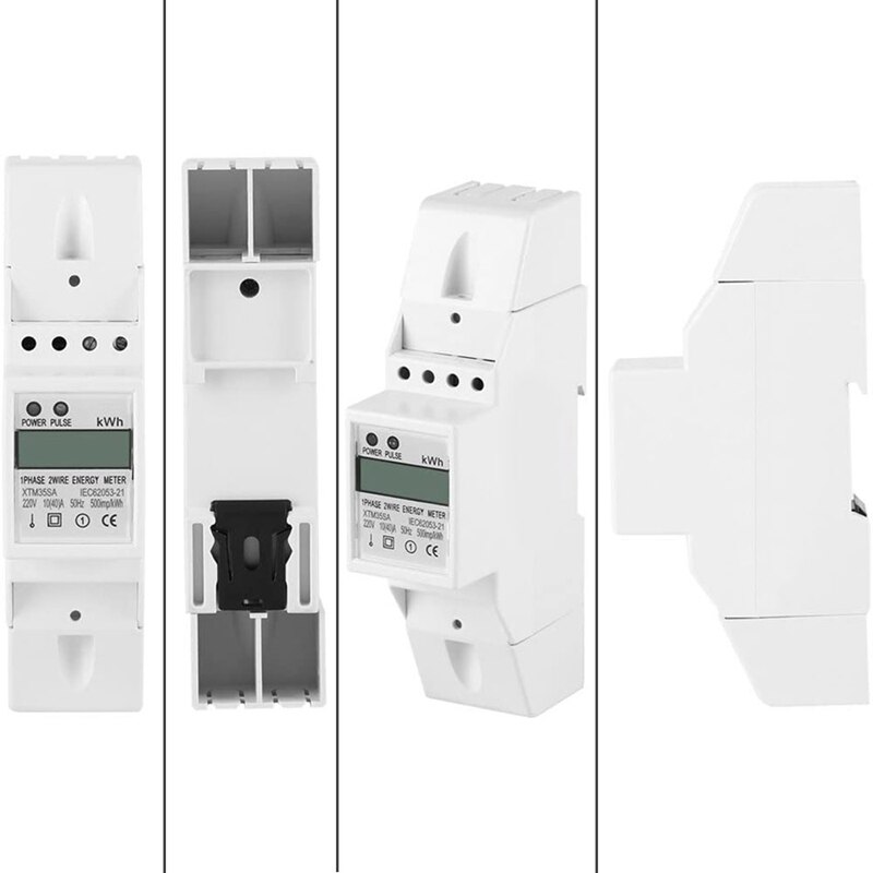 Digital LCD Energy Meter DIN-Rail Electric Meter Single-Phase 10-40A Electronic Kilowatt Hour KWh Meter