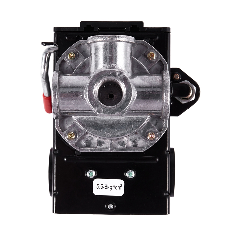 CSS 5-8Kg 4-Puertos 26 Amp Válvula de Control de presión compresor de aire de alta resistencia negro controlador de Presión Automático