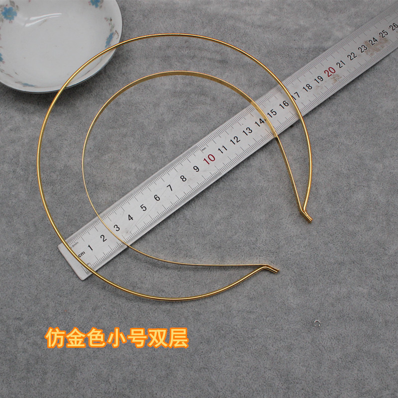 DIY Lolita Headdress Material Craft Hair Hoop Halo Double Layer Headband Crown Base Accessories For Women Girls: Blue