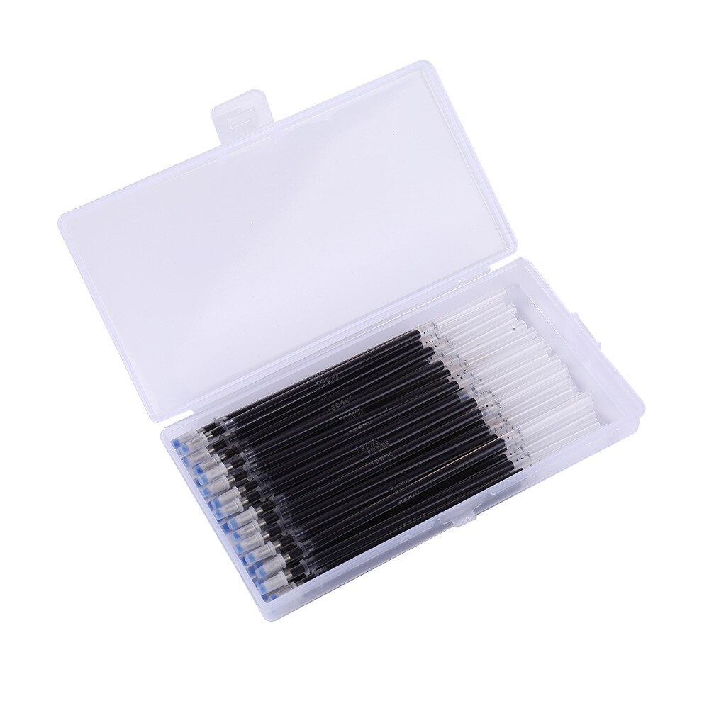40Pcs Warmte Uitwisbare Pen Hoge Temperatuur Verdwijnen Stof Marker Vullingen Met Opbergdoos Stof Craft Tailoring Accessoires