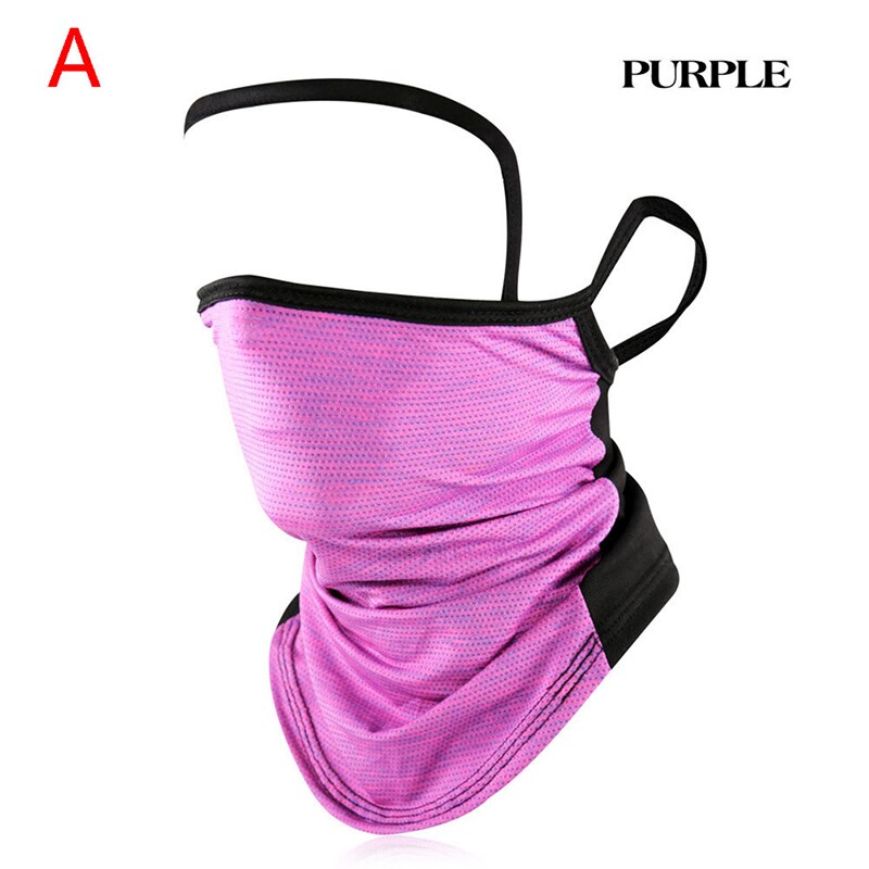 1 PC Outdoor Print Seamless Magic Scarf Ear Hook Sports Scarf Neck Tube Face Dust Riding Bandana UV Protection Neck Gaiter Scarf: A