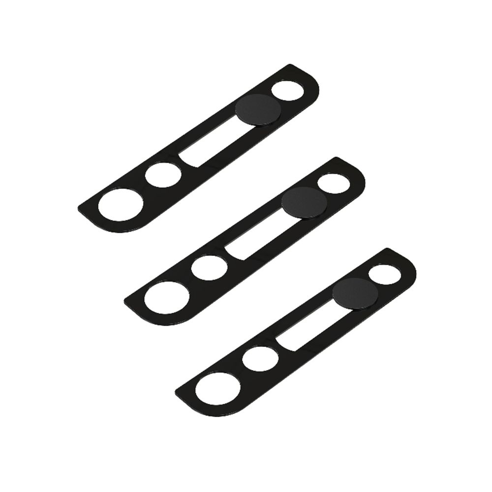 Accessoires Telefoon Lens Privacy Cap Front Camera Slider Webcam Cover Lens Sticker Voor Iphone X Xs 11 12 Promax Mini: black-3 PCS