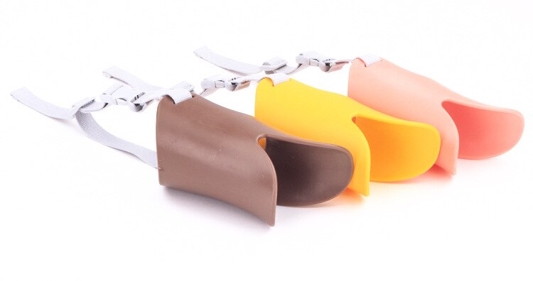 Dog Muzzle Silicone Cute Duck Mouth Mask Muzzle Bark Bite Stop Small Dog Anti-bite Masks For Dog Products Pets Accessories GYH