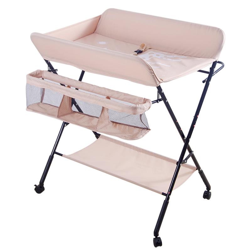 4 couleurs multifonctions Table de chargement de couches pliant bébé grand lit bébé couche Table À Langer À Langer Cambiador Bebe HWC: Pink