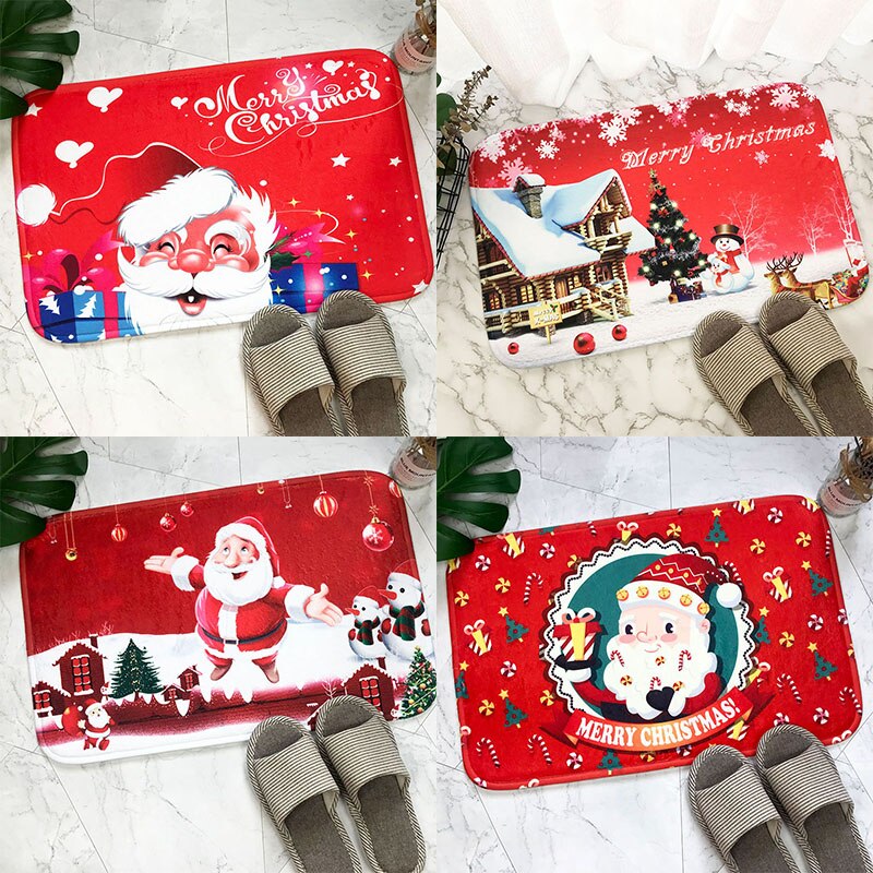 60Cm Kerst Decoratie Indoor/Outdoor Deur Mat Outdoor Deurmat Voor Veranda/Keuken/Wasruimte Welkom mat Tapijt