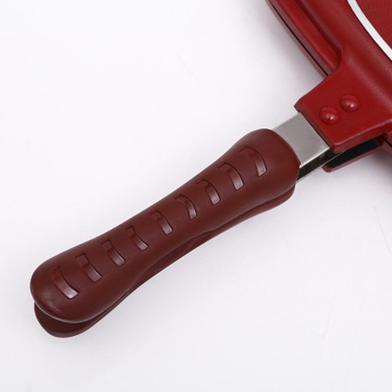 1PC Double-sided grill frying pan square shape non-stick pan baking steak frying pan 28cm kitchen cooking tool