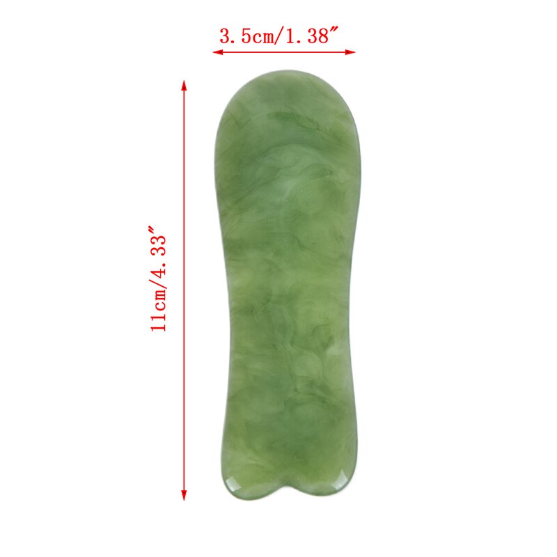 Natural Resin Guasha Scraping Massage Scraper Face Massager Acupuncture Gua Sha Board Acupoint Face Eye Care SPA Massage: Natural Resin 2