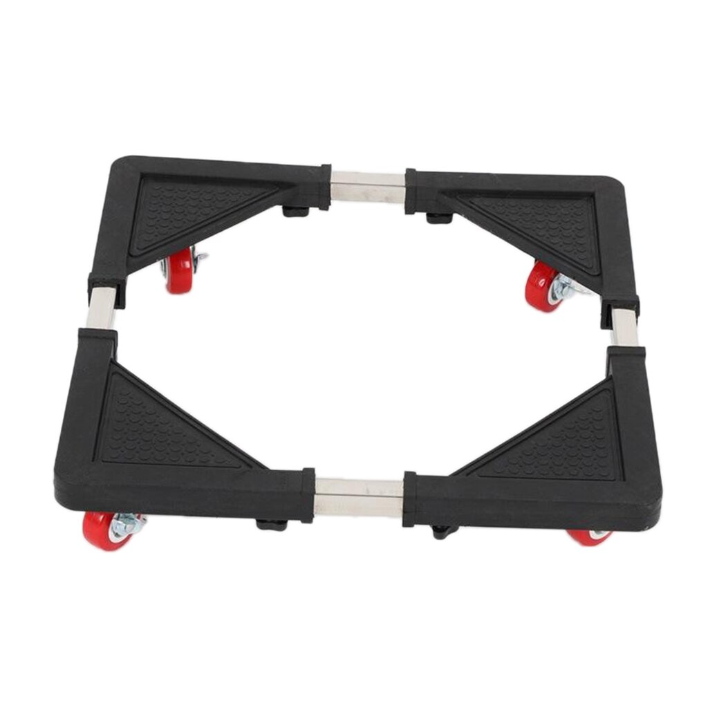 4 Feet Adjustable Washing Machine Movable Base Bracket Stand Trolley Cart