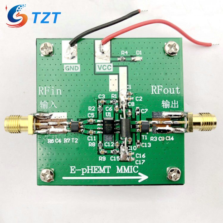 TZT AE618 50-1000MHz Linear Amplifier 1W 20DB Gain RF Power Amplifier Ham Radio