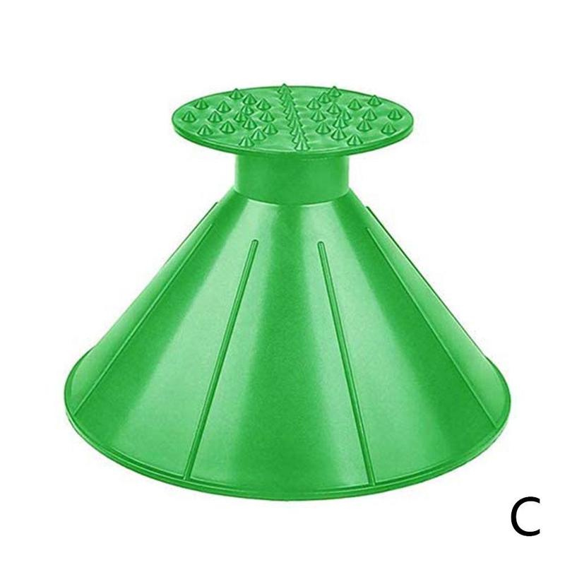 2Pcs/set Magical Car Windshield Ice Remover Scraper Tool Cone Shaped Round Funnel &: C