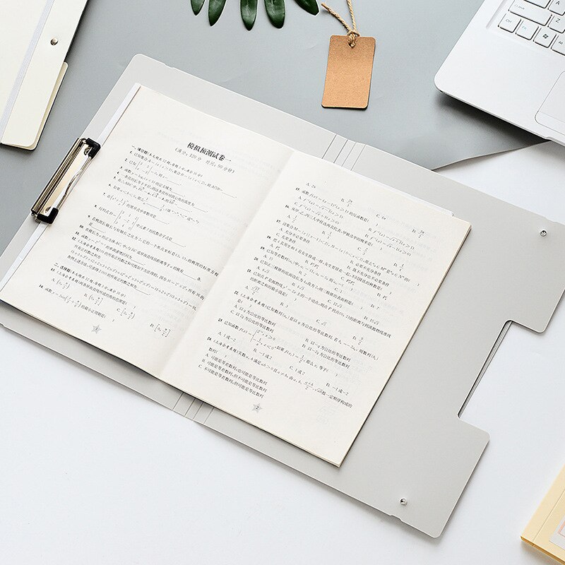 Stationery A4 PP File Folder Paper Clip Student Clipboard Elastic Binding Expanding 4 Colors Display Book